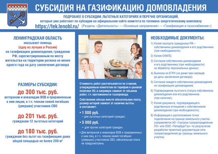 Субсидия на газификацию: что важно знать?