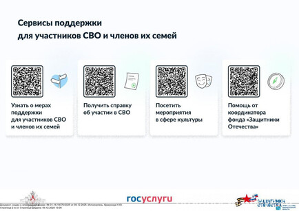 Сервисы поддержки для участников СВО 